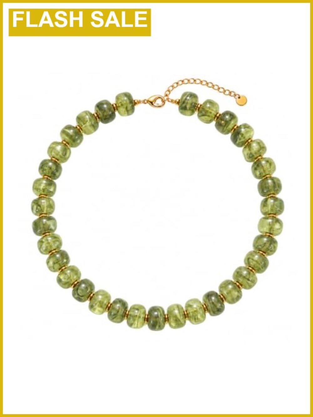 Chunky Resin Beaded Statement Choker Necklace Boho Summer